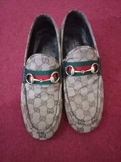 Gucci canvas loafers size 9d