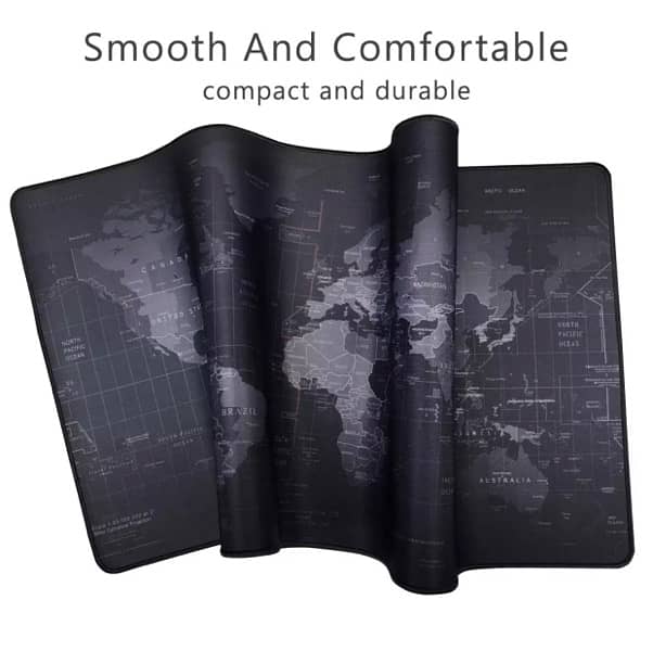 Anti-Skid Mousepad Extended Large World Map Keyboard Mouse Pad 90×40cm 4