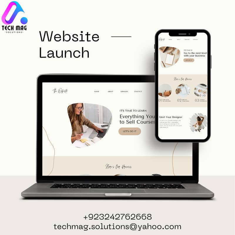 Create a professional website for your business, starting from 10,000/ 3