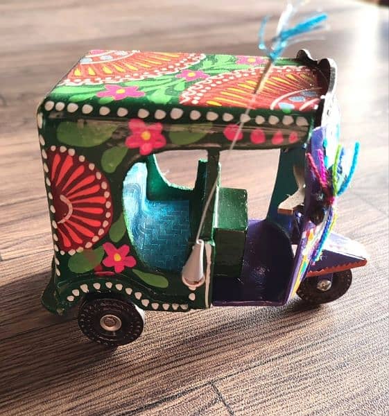 Wooden Rickshaw Truck Art Handmade High Quality 1