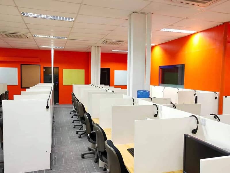 Rent 6000 per seat,Furnished Call Center 10Seats to500 SeatsFor RENT 3