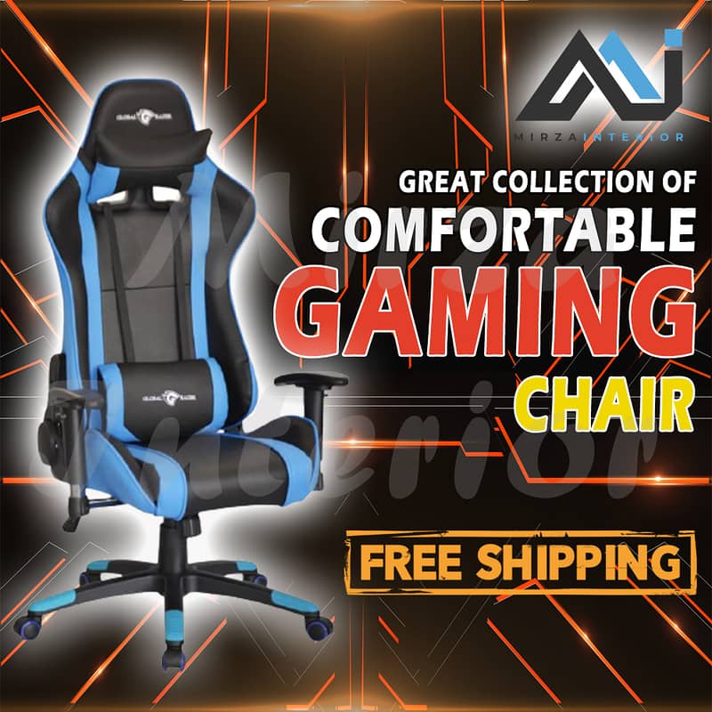 GLOBAL RAZER Premium Quality Imported Gaming Chair with Reclining 1
