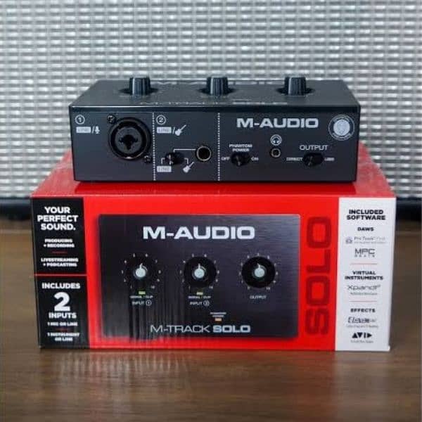 M Audio M Track Solo Usb Audio Interface 0