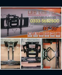 LCD LED TV wall mount bracket imported moveable dual arm stand deliver