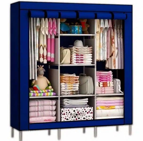 WARDROBE FOLDING CUPBOARD PORTABLE Almari 3 DOOR 03020062817 0