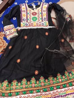 Afghani frock full dress embroidry 0