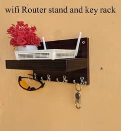 wifi router stand  ptcl router stand + plus keys holder