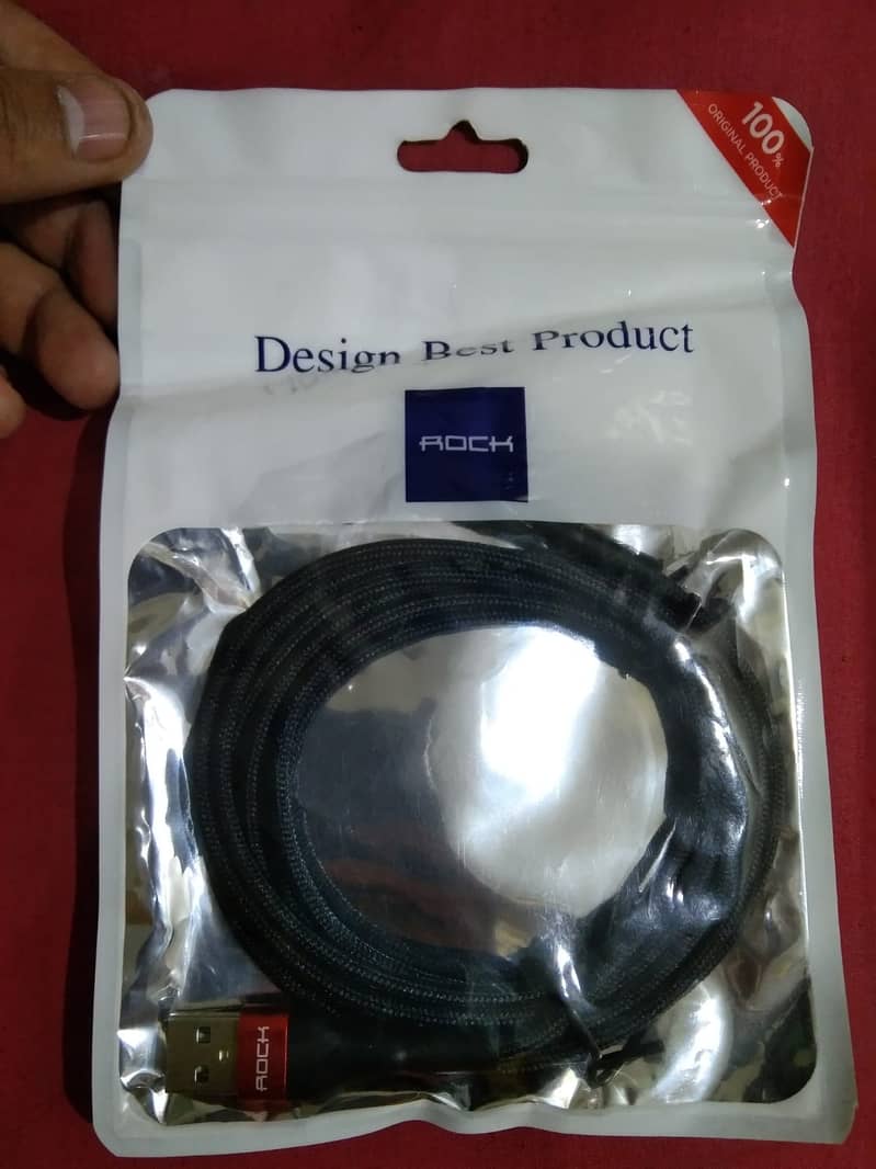 ROCK USB Cable for iPhone Fast Charging Cable Lighting Cable 1.8 Meter 3