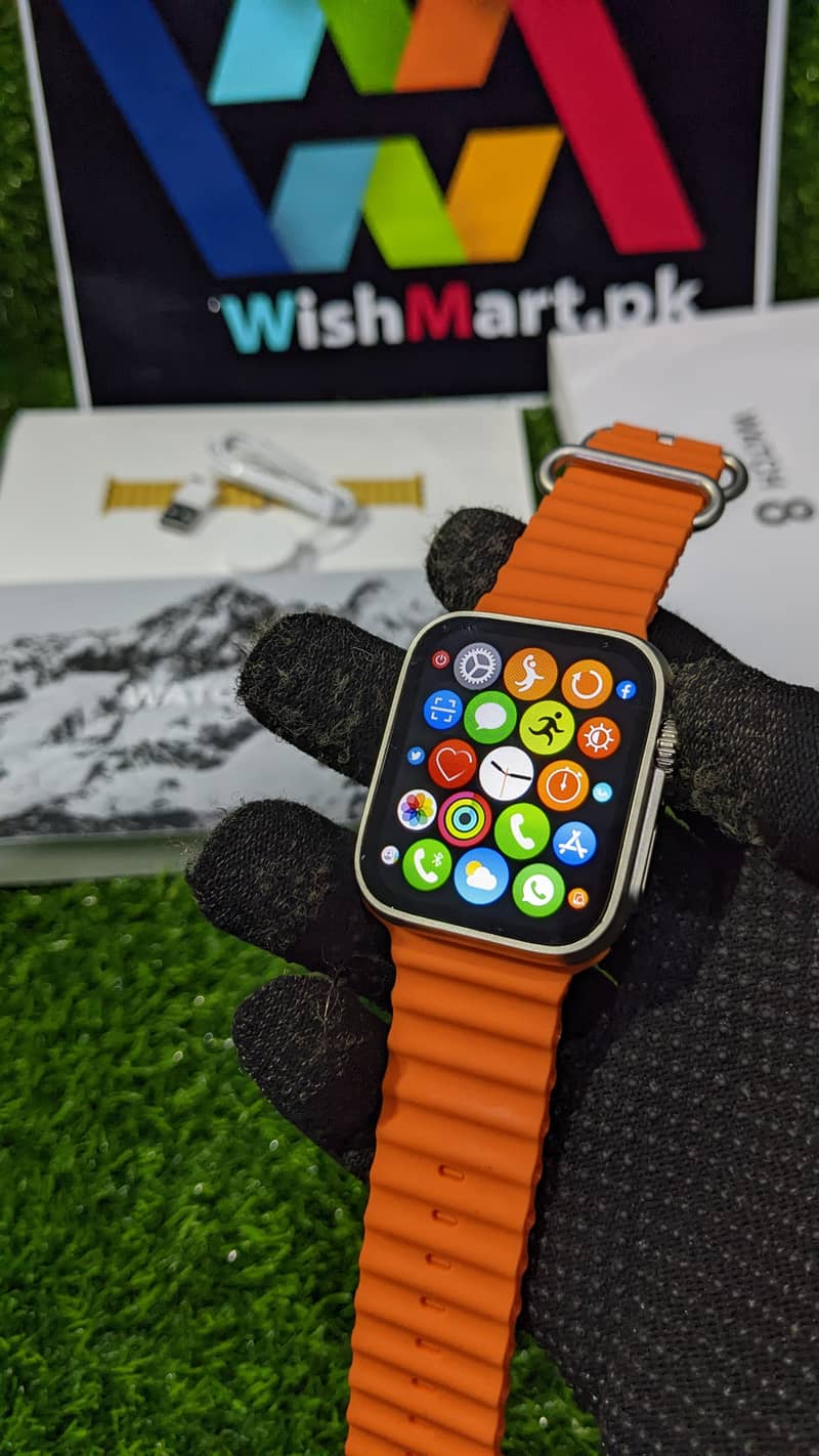 Apple Logo Smartwatch Series8 s9 ultra/t900/Hk9pro/hw9promax/7in1strap