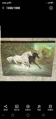 horse oil painting