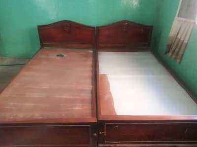 pure sheesham wood bed
