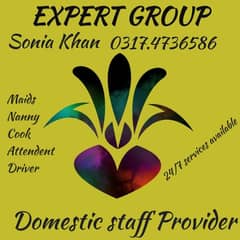 Domestic staff Provider (Maids, Cook, Attendent, Driver ,nurse etc)