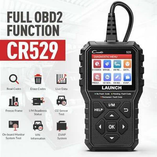 LAUNCH Creader 529 Full OBDII Function 03020062817 1