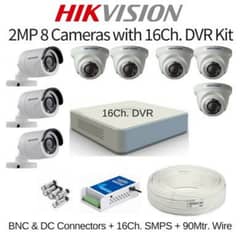 2 mp 2 cameras with installation