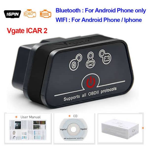 Vgate iCar2 ELM327 OBD2 Bluetooth elm 327 V2.1 OBD 03020062817 0