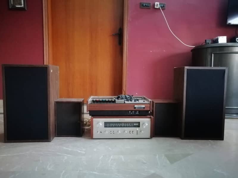 Sony amp & Teac player with speakers 3