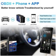 Ancel OBD2 Scanner Bluetooth Work on Android ODB 03020062817