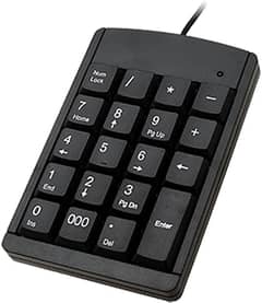 PC Computer USB Numeric Keypad Numpad Number Mini Pad Keyboard 0