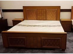 bedset/dressing/side table/almari/double bed