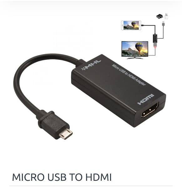 MHL mini usb to HDMI compatible adaptor 2