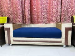sofa , royal blue clr