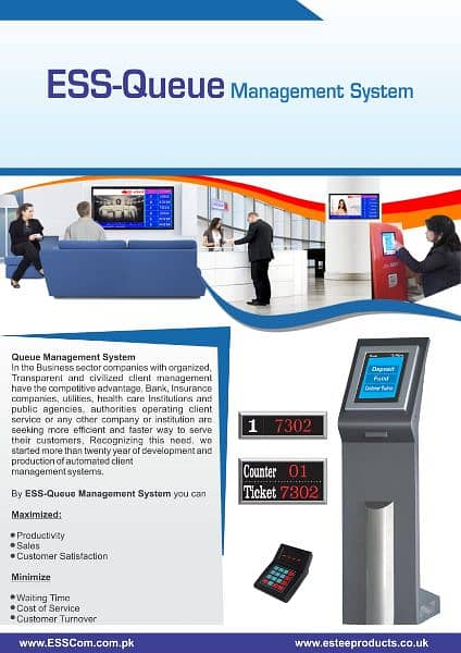 Queue management System- Esccom For Offices, hospitals, Banks, etc. . 8