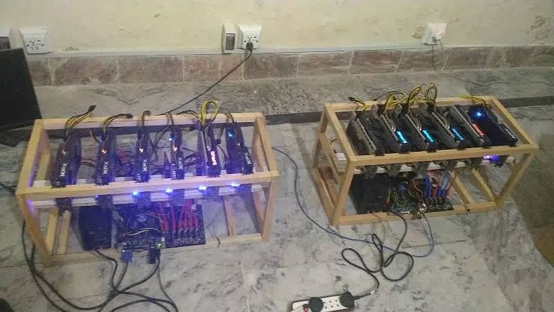 mining rigs 3060ti, 3070ti,1660, rx580 and cpu mining rigs available 0