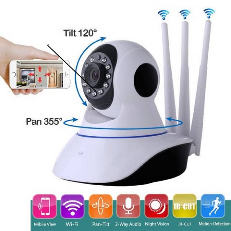 Wi-Fi 2MP Wireless 360 Auto Tracking Bulb PTZ IP cctv Camera 6