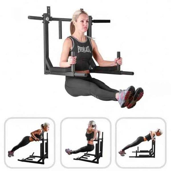 5 In 1 Pull Up Bar Parallel Bars Multi Functional Wall Mounted Chin F 2