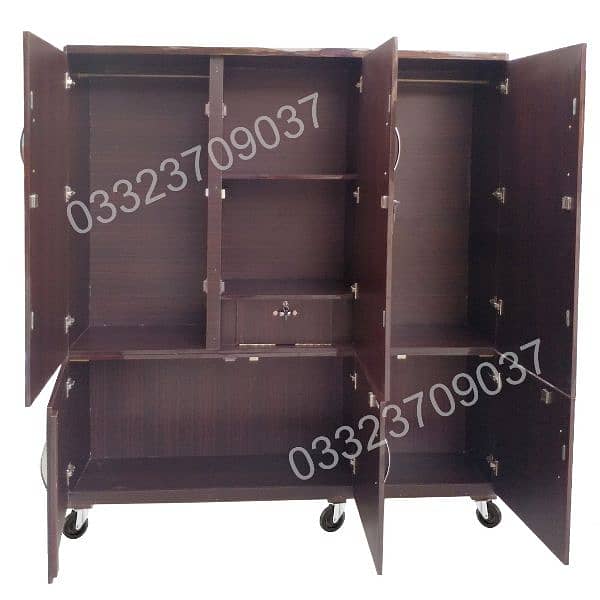 6x6 Feet 20" Depth Wooden Large Cupboard Wardrobe almari cabinet safe 1