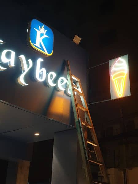 3d Sign board | Neon sign | panaflex Sign printing 4