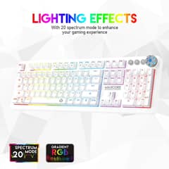 Fantech keyboard Mk852 Mechanical Gaming keyboard RGB Blue switches