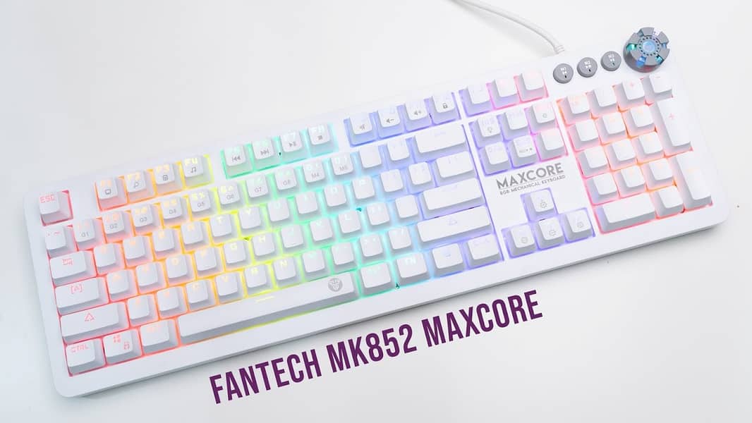 Fantech keyboard Mk852 Mechanical Gaming keyboard RGB Blue switches 3