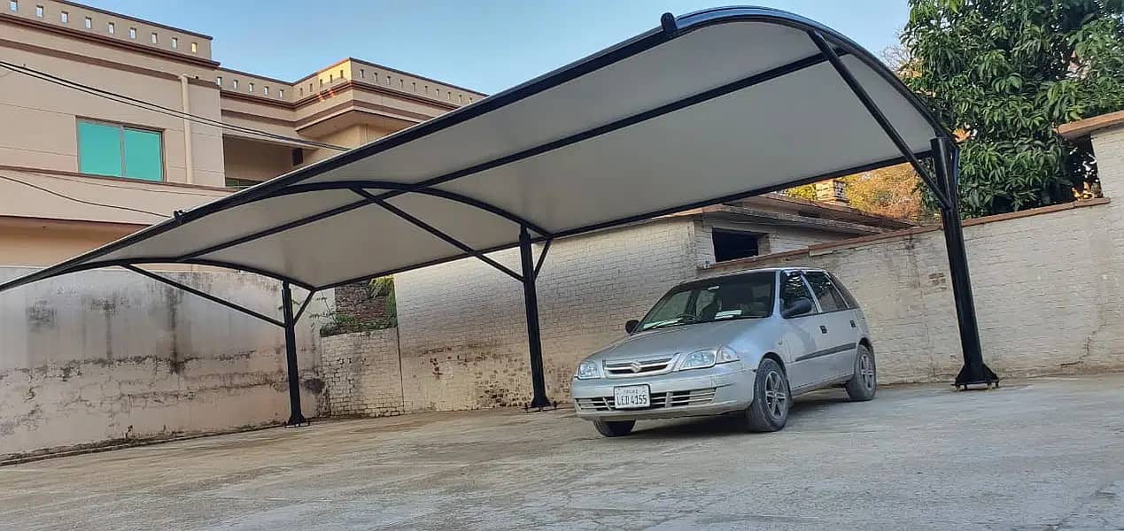 fiber glass sheet& fiber door car parking shade 7