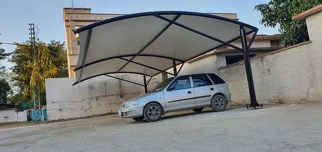 fiber glass sheet& fiber door car parking shade 14