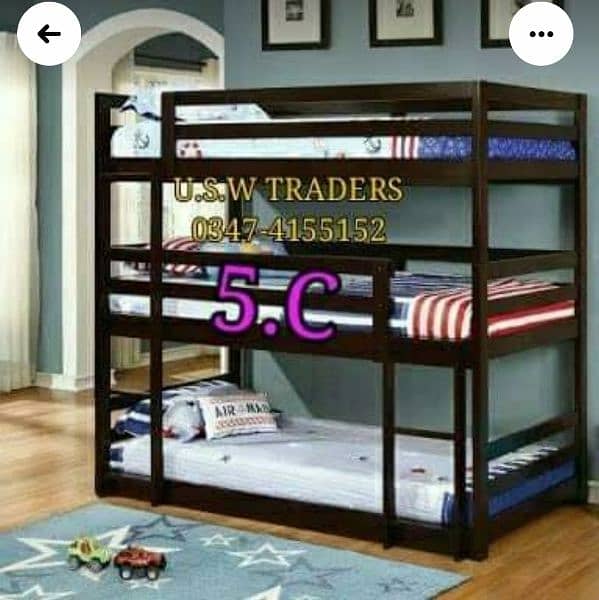 sides bunk bed, triple double 6