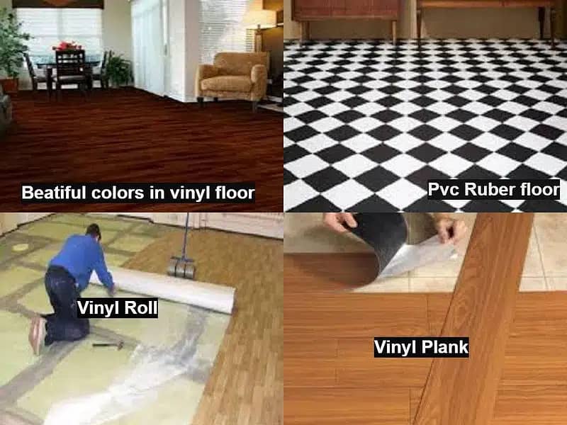 Wooden floor Wallpapers Vinyl floor Window Blinds 1