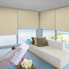 Window blinds  wood floor vinyl floor wallpapers wifi blinds spcFloor 18
