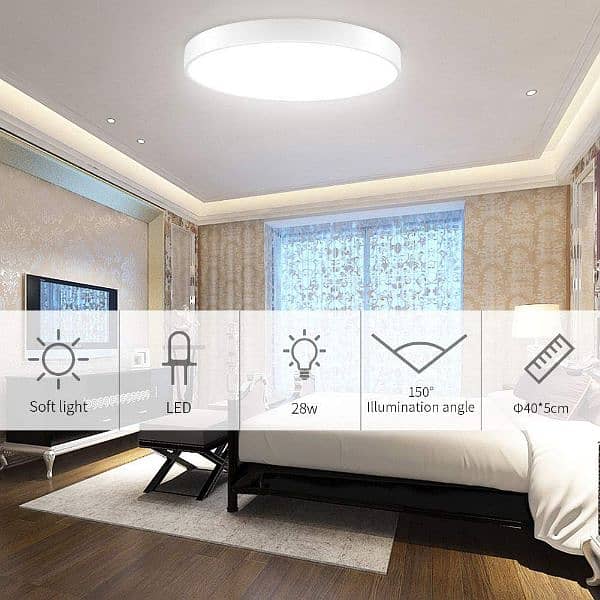 28W Led Ceiling Lights,2800lm 2800K Warm White, LED Downlight 2