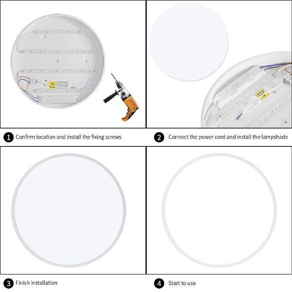 28W Led Ceiling Lights,2800lm 2800K Warm White, LED Downlight 4