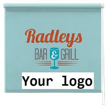 Window Blind (Print your Brand Logo on Blinds)  Wall branding for ofc 3