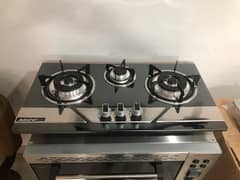 Admiral Gas Hob 3 burners with auto ignition stainless steel available