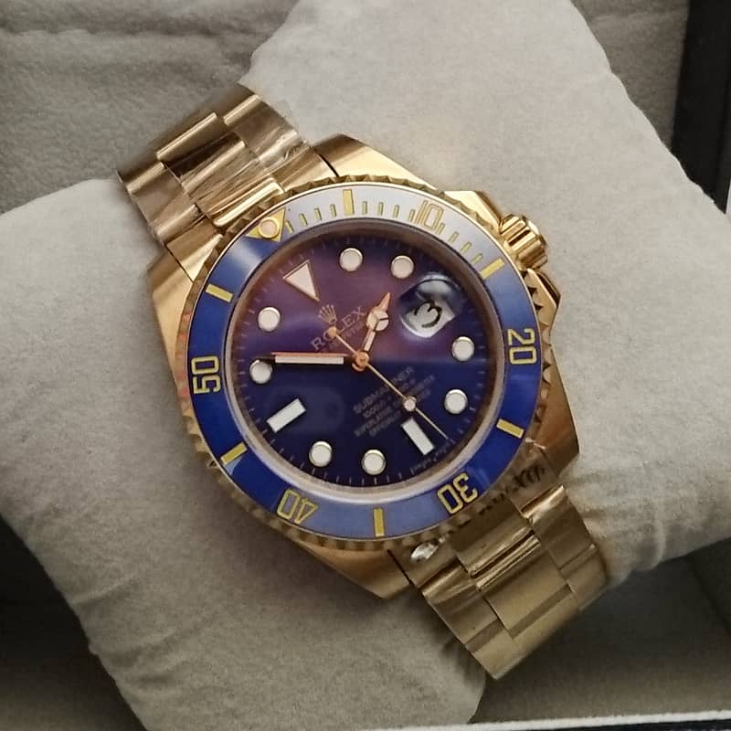 ROLEX SUBMARINER WATCH FOR MEN BLUE DIAL 2