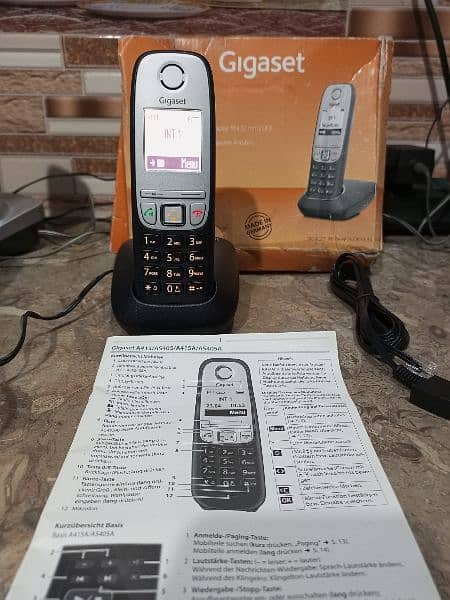 UK imported Siemens gigaset box pack single cordless phone 7