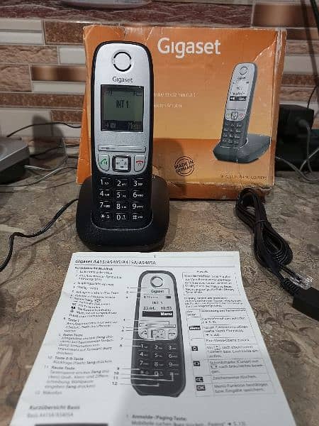 UK imported Siemens gigaset box pack single cordless phone 8