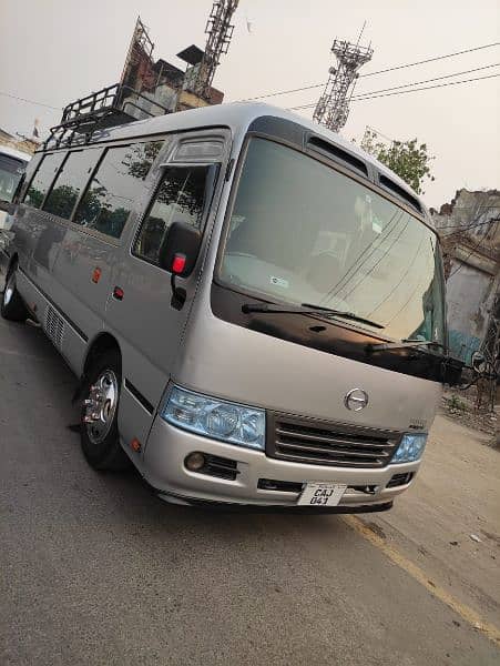 Coaster Saloon and Hiace Grand Cabin for Rent in Lahore 1