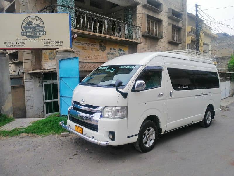 Coaster Saloon and Hiace Grand Cabin for Rent in Lahore 2