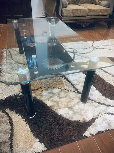 center table drawing room glass imported  barley use new look 0