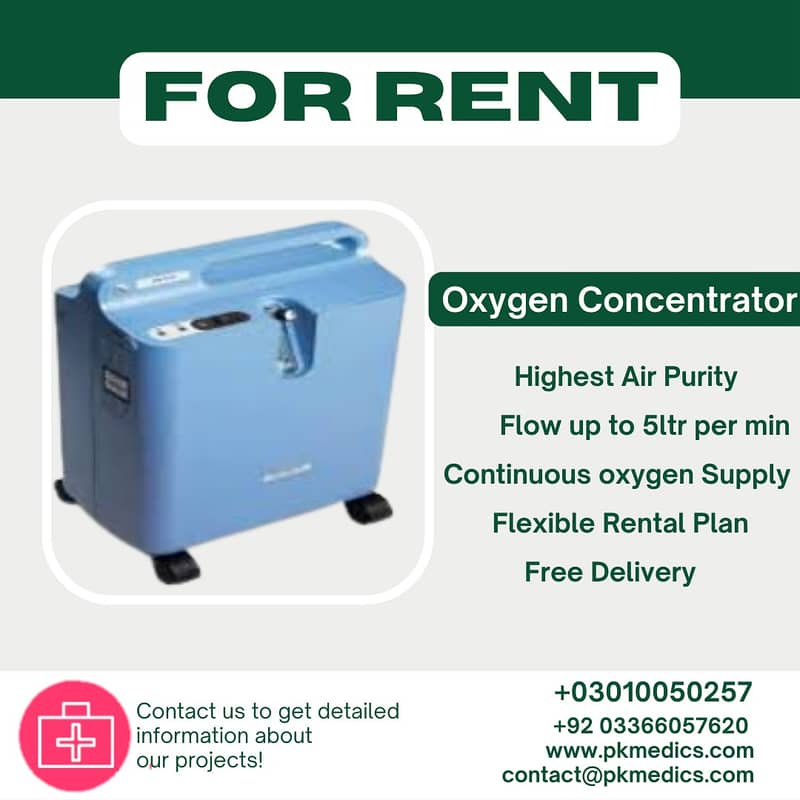 Oxygen Concentrator , Oxygen Cylinder and Medical Bed for Sale & Rent 5