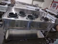 Chines stove 5 burners with water system available for sale